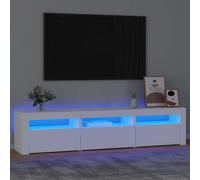 vidaXL Mueble de TV con luces LED blanco 180x35x40 cm
