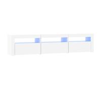vidaXL Mueble de TV con luces LED blanco 180x35x40 cm