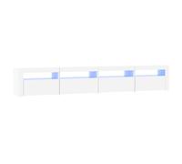 vidaXL Mueble de TV con luces LED blanco 240x35x40 cm