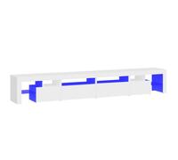vidaXL Mueble de TV con luces LED blanco 260x36,5x40 cm
