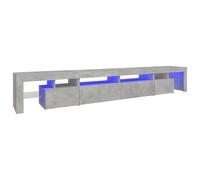 vidaXL Mueble de TV con luces LED color 260x36,5x40 cm, Mueble de Salon, Mueble TV, Mueble TV salon, Mesa de TV, Mueble tele