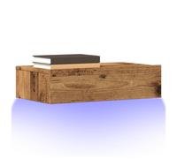 vidaXL Mueble de TV con luces LED envejecida 60x35x15,5 cm
