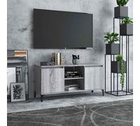 vidaXL Mueble de TV con patas de metal gris Sonoma 103,5x35x50 cm