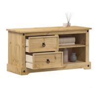 vidaXL Mueble de TV Corona madera maciza de pino 100x40x52 cm