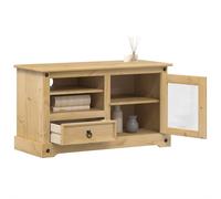 vidaXL Mueble de TV Corona madera maciza de pino 100x45x58 cm