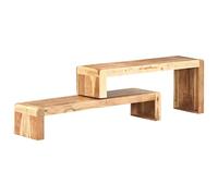 Muebles de soporte de TV 2 piezas de Madera de Acacia