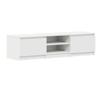 vidaXL Mueble de TV de Contrachapada Mobiliario Hogar Casa Soporte Centro Multimedia Accesorios Diseño Moderno Práctico Duradero Blanco 140x40x35.5cm