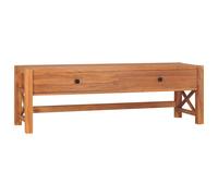 vidaXL Mueble de TV de madera de teca 140x40x45 cm