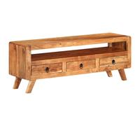 vidaXL Mueble de TV de madera maciza de acacia 110x30x40 cm