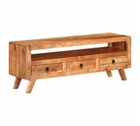 vidaXL Mueble de TV de madera maciza de acacia 110x30x40 cm