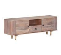 vidaXL Mueble de TV de madera maciza de acacia 118x30x40 cm