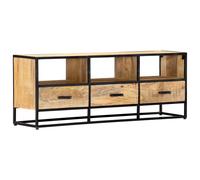 vidaXL Mueble de TV de madera maciza de mango 120x30x45 cm