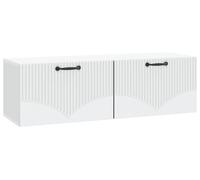 vidaXL Mueble de TV de pared, blanco, 98 x 31 x 30 cm, material de madera
