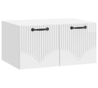 vidaXL Mueble de TV de pared, blanco brillante, 59,5 x 41 x 30 cm
