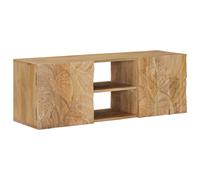 vidaXL Mueble de pared para TV con estante, espacio de almacenamiento y puerta, 100 x 30 x 35 cm
