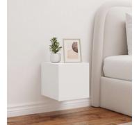 vidaXL Mueble de TV de pared con luces LED blanco 30,5x35x30 cm
