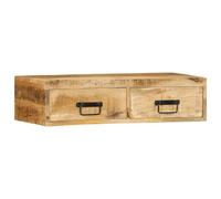 vidaXL Mueble de TV de pared madera maciza de mango rugosa 80x30x19 cm