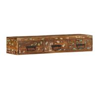 vidaXL Mueble de TV de pared madera maciza reciclada 100x30x19 cm