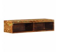 vidaXL Mueble de TV de pared madera maciza reciclada 80x30x19 cm