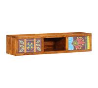vidaXL Mueble de TV de pared multicolor 90x30x30 cm madera acacia
