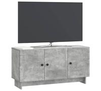 vidaXL Mueble de TV Gris Hormigón 99 x 34,5 x 50 cm, Sala, Armario Moderno, Amplio Espacio, estantería Actual, Unidad de Entretenimiento, organización del hogar