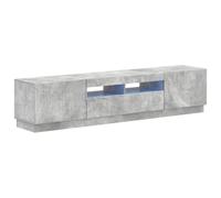 vidaXL Mueble de TV LED HOORN 3 uds. Gris Hormigón