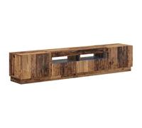 vidaXL Mueble de TV LED HOORN 3 uds. Madera Envejecida