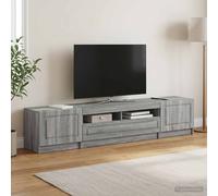 vidaXL Mueble para TV LED UTRECHT, 3 unidades, color gris roble, material de madera