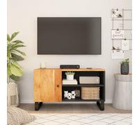 vidaXL Mueble de TV madera acacia y madera contrachapada 80x33x46 cm