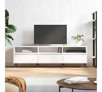 vidaXL Mueble de TV madera contrachapada blanco 150x30x44,5 cm