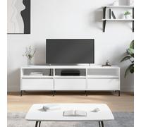 vidaXL Mueble de TV madera contrachapada blanco 150x30x44,5 cm