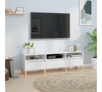 vidaXL Mueble de TV madera contrachapada blanco 150x30x44,5 cm