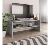 vidaXL Mueble de TV madera contrachapada gris hormigón 100x40x40 cm