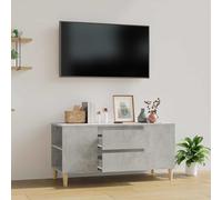 Mueble de televisión vidaXL, color gris hormigón, 102 x 44,5 x 50 cm, material: tablero de partículas