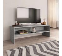 vidaXL Mueble de TV madera contrachapada gris hormigón 120x40x40 cm