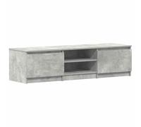 vidaXL Mueble de TV Madera contrachapada Gris hormigón 140x40x35,5 cm