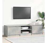 vidaXL Mueble de TV madera contrachapada gris hormigón 140x40x35,5 cm