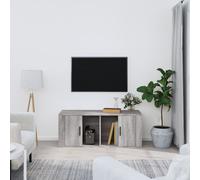 vidaXL Mueble de TV madera contrachapada gris Sonoma 100x35x40 cm