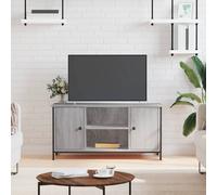 vidaXL Mueble de TV madera contrachapada gris Sonoma 100x40x50 cm