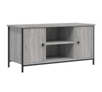 vidaXL Mueble de TV Madera contrachapada Gris Sonoma 100x40x50 cm, Soporte de TV, Armario Auxiliar, Mueble Multimedia, Armario de TV, aparador