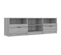 vidaXL Mueble de TV madera contrachapada gris Sonoma 150x33,5x45 cm