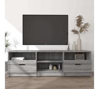 vidaXL Mueble de TV madera contrachapada gris Sonoma 150x33,5x45 cm