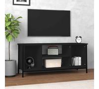 vidaXL Mueble de TV madera contrachapada negro 102x35x45 cm