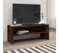 vidaXL Mueble de TV madera contrachapada roble ahumado 100x40x40 cm