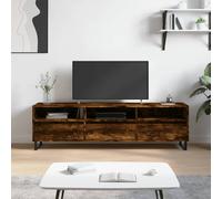 vidaXL Mueble de TV madera contrachapada roble ahumado 150x30x44,5 cm