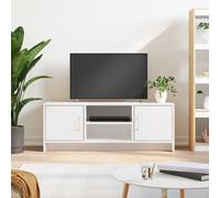 vidaXL Mueble de TV madera de ingeniería blanco 102x30x37,5 cm