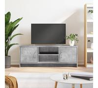 vidaXL Mueble de TV madera de ingeniería gris hormigón 102x30x37,5 cm