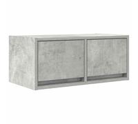 vidaXL Mueble de TV de madera de ingeniería gris hormigón 60x31x25,5 cm