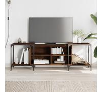 vidaXL Mueble de TV madera de ingeniería marrón roble 153x37x50 cm
