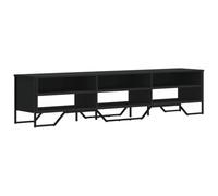 vidaXL Mueble de TV de madera de ingeniería Negro 180x34x41 cm
